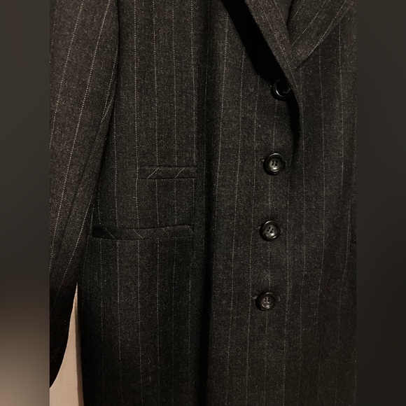 PRINCIPLES Black Pinstripe Suit Jacket - Picture 4 of 6